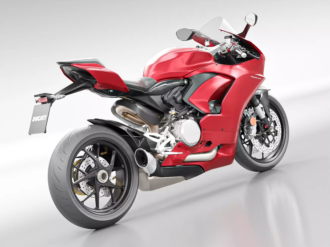 DUCATI PANIGALE V2 2021 Low-poly 3D model_1