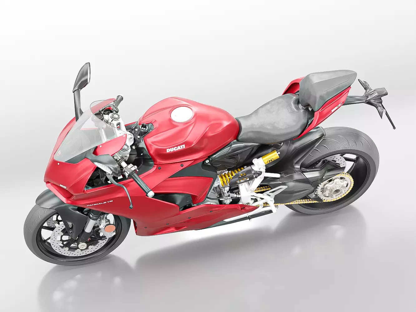 DUCATI PANIGALE V2 2021 Low-poly 3D model_4
