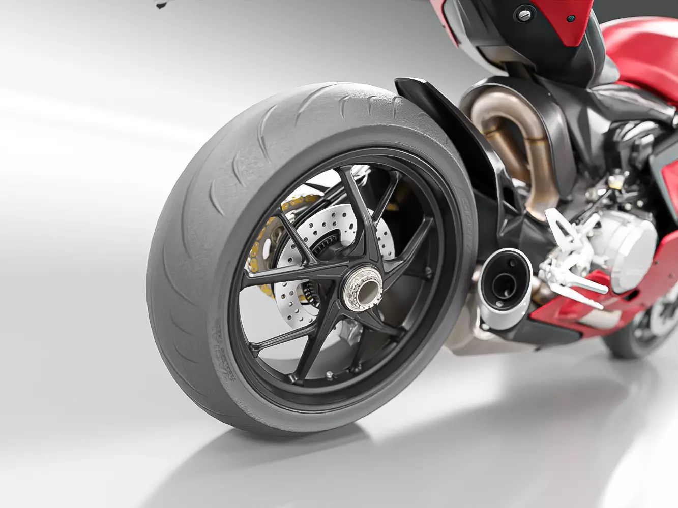 DUCATI PANIGALE V2 2021 Low-poly 3D model_7