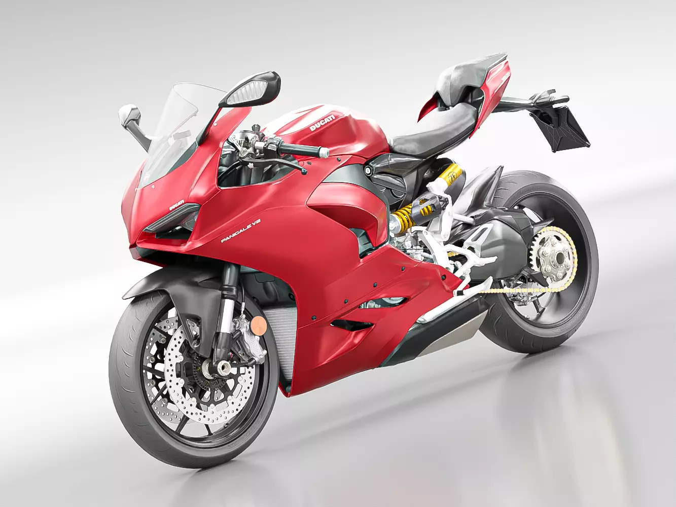 DUCATI PANIGALE V2 2021 Low-poly 3D model_0