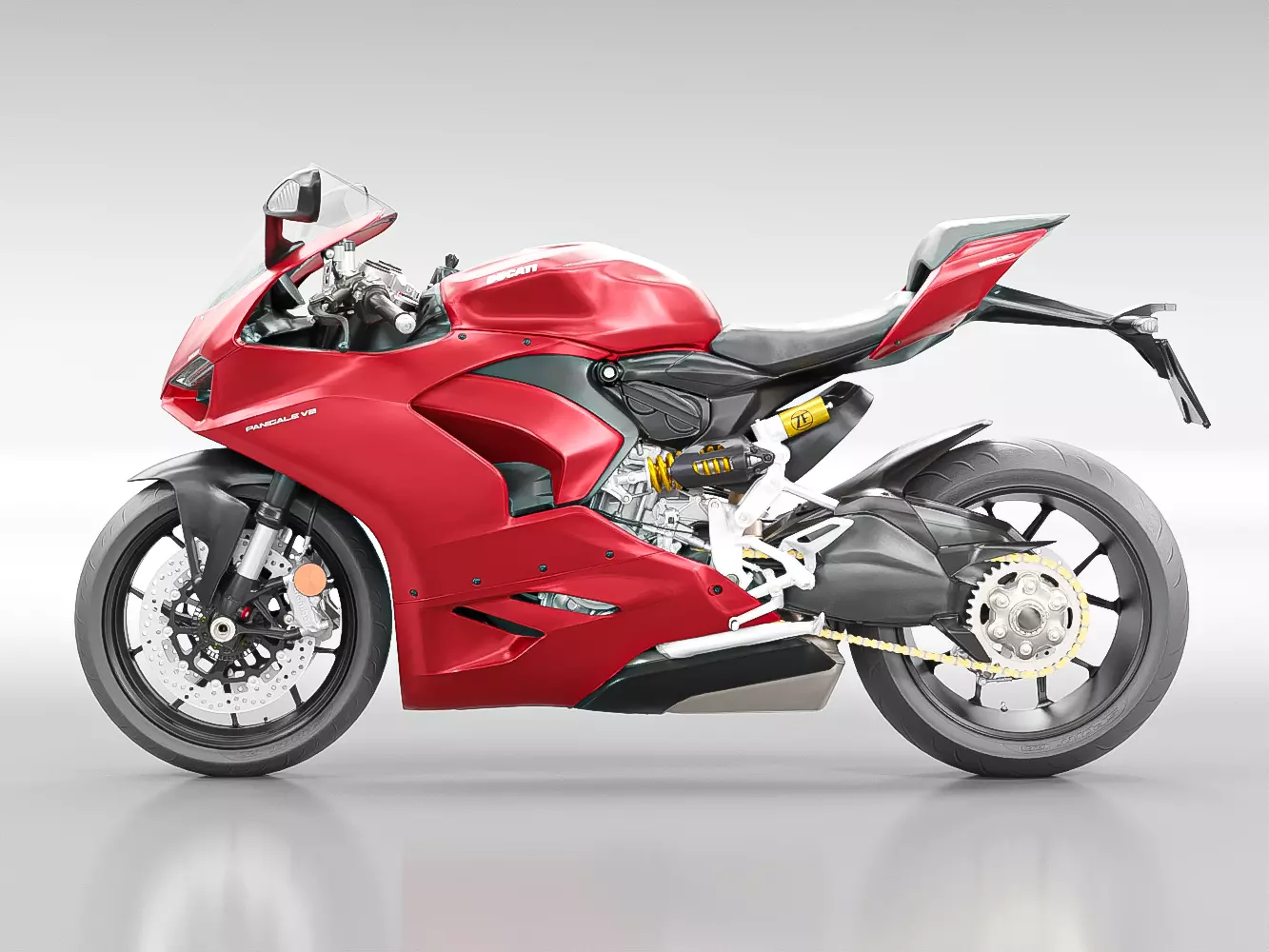 DUCATI PANIGALE V2 2021 Low-poly 3D model_11