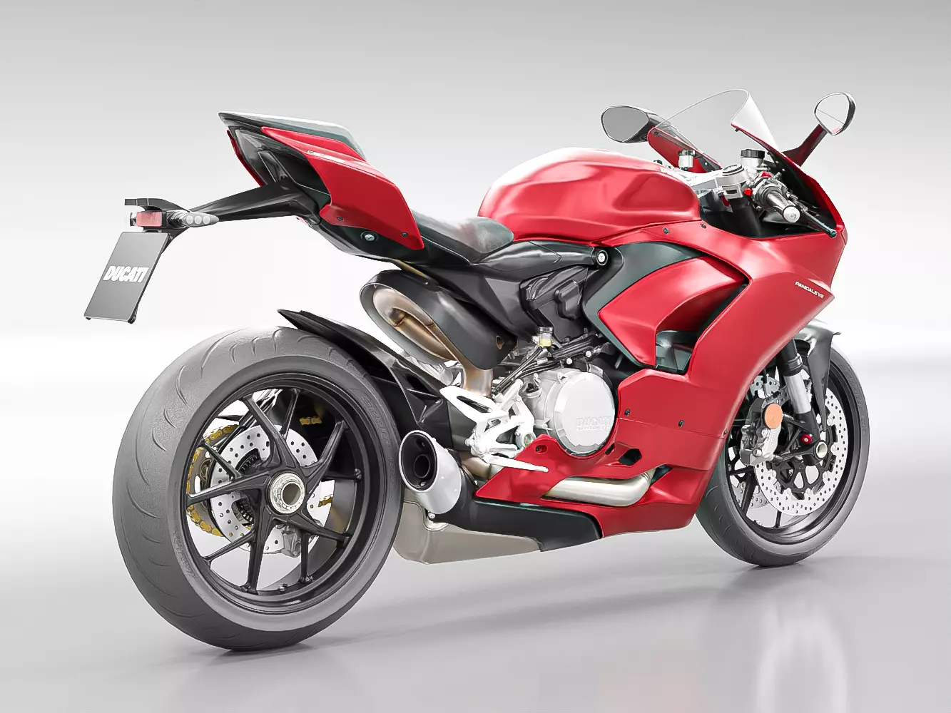 DUCATI PANIGALE V2 2021 Low-poly 3D model_3