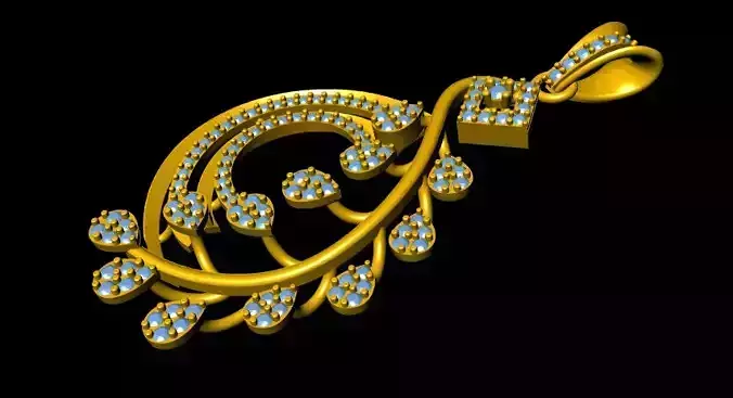 The Cascade PendanT 3D print model