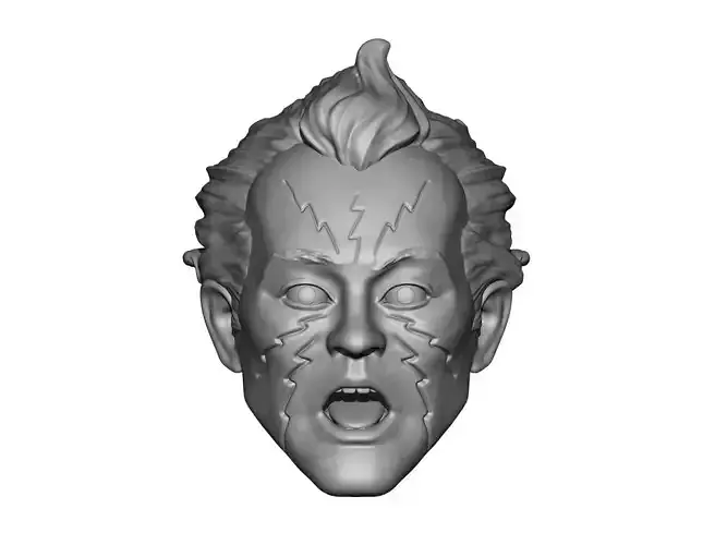 Molecule Man retro look action figure head