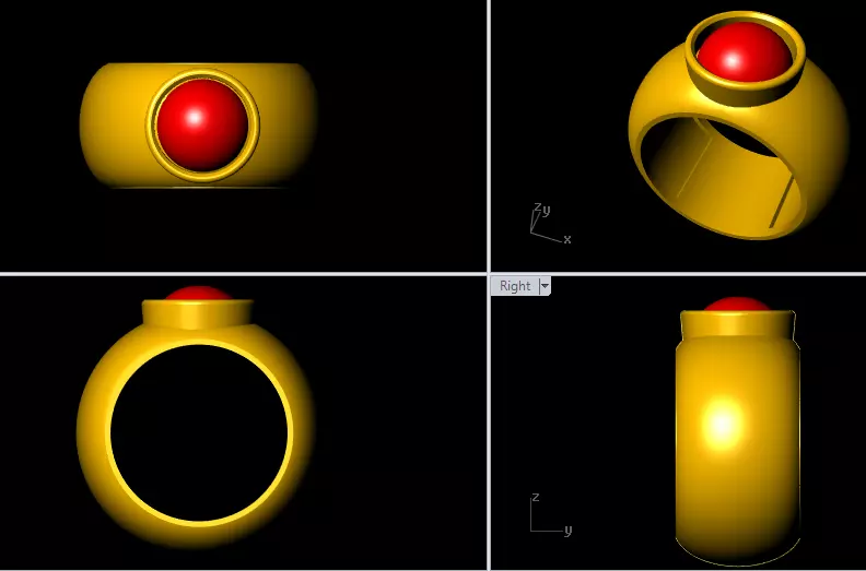 SIGNET RING FOR MEN 3D print model