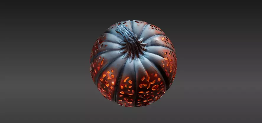Pumpkin Tealight Lantern 3D Print Model Carved Halloween Lantern 3D print model_3