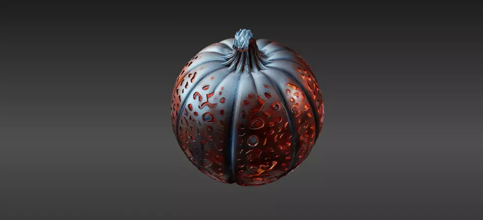 Pumpkin Tealight Lantern 3D Print Model Carved Halloween Lantern 3D print model_5