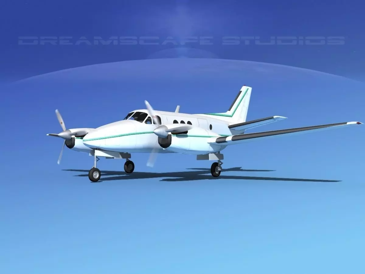Beechcraft King Air C100 V12 3D model