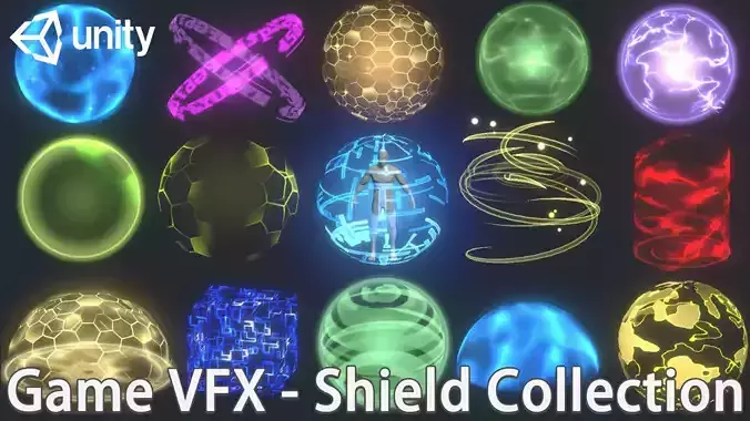 Unity Game VFX - Magic Shield Collection
