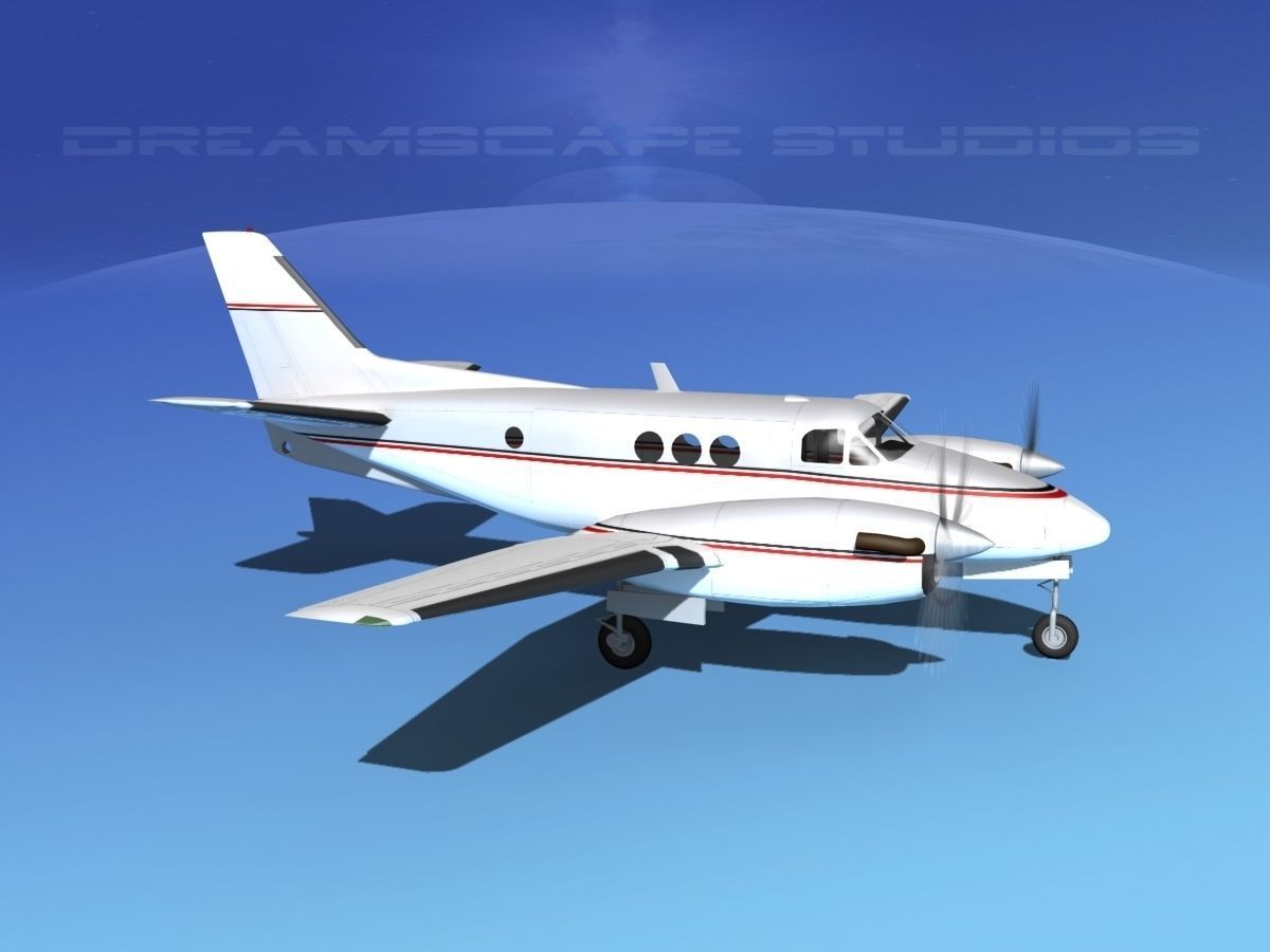 Beechcraft King Air C100 V13 3D model_3