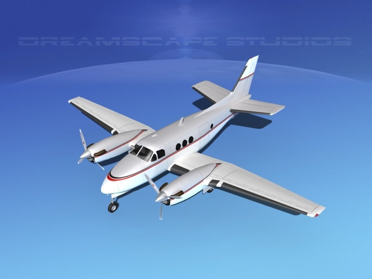 Beechcraft King Air C100 V13 3D model_10