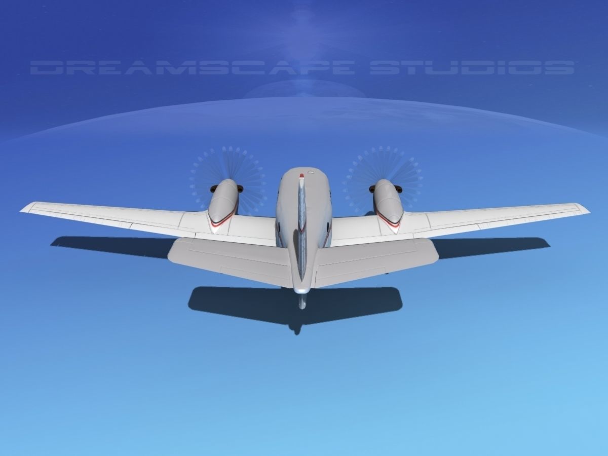 Beechcraft King Air C100 V13 3D model_6