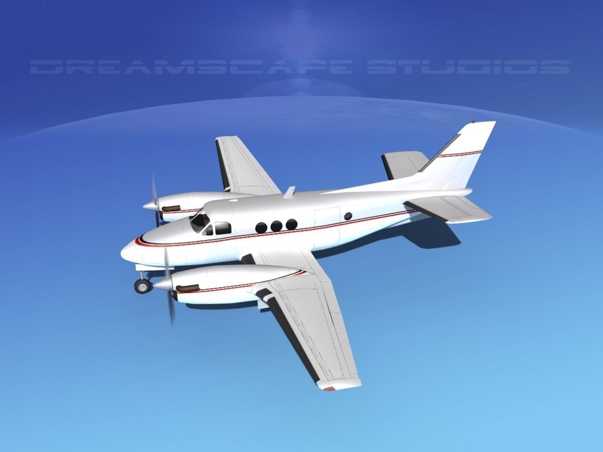 Beechcraft King Air C100 V13 3D model_9
