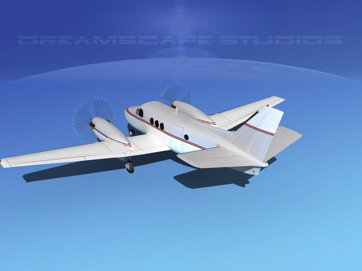 Beechcraft King Air C100 V13 3D model_7