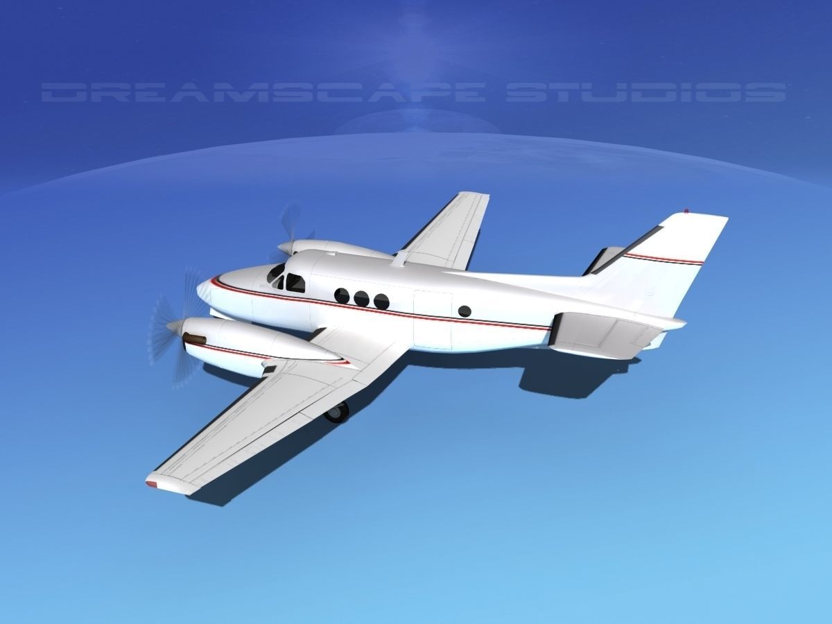 Beechcraft King Air C100 V13 3D model_8