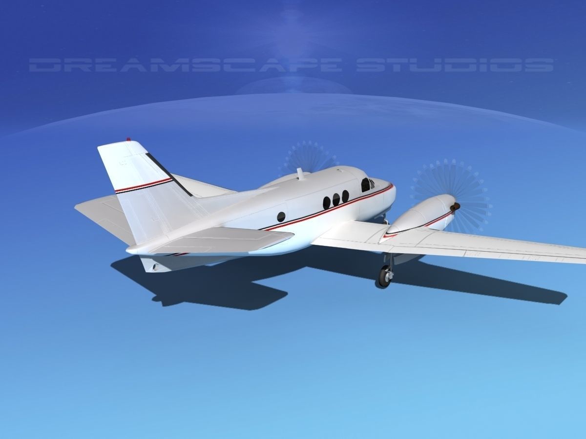 Beechcraft King Air C100 V13 3D model_5