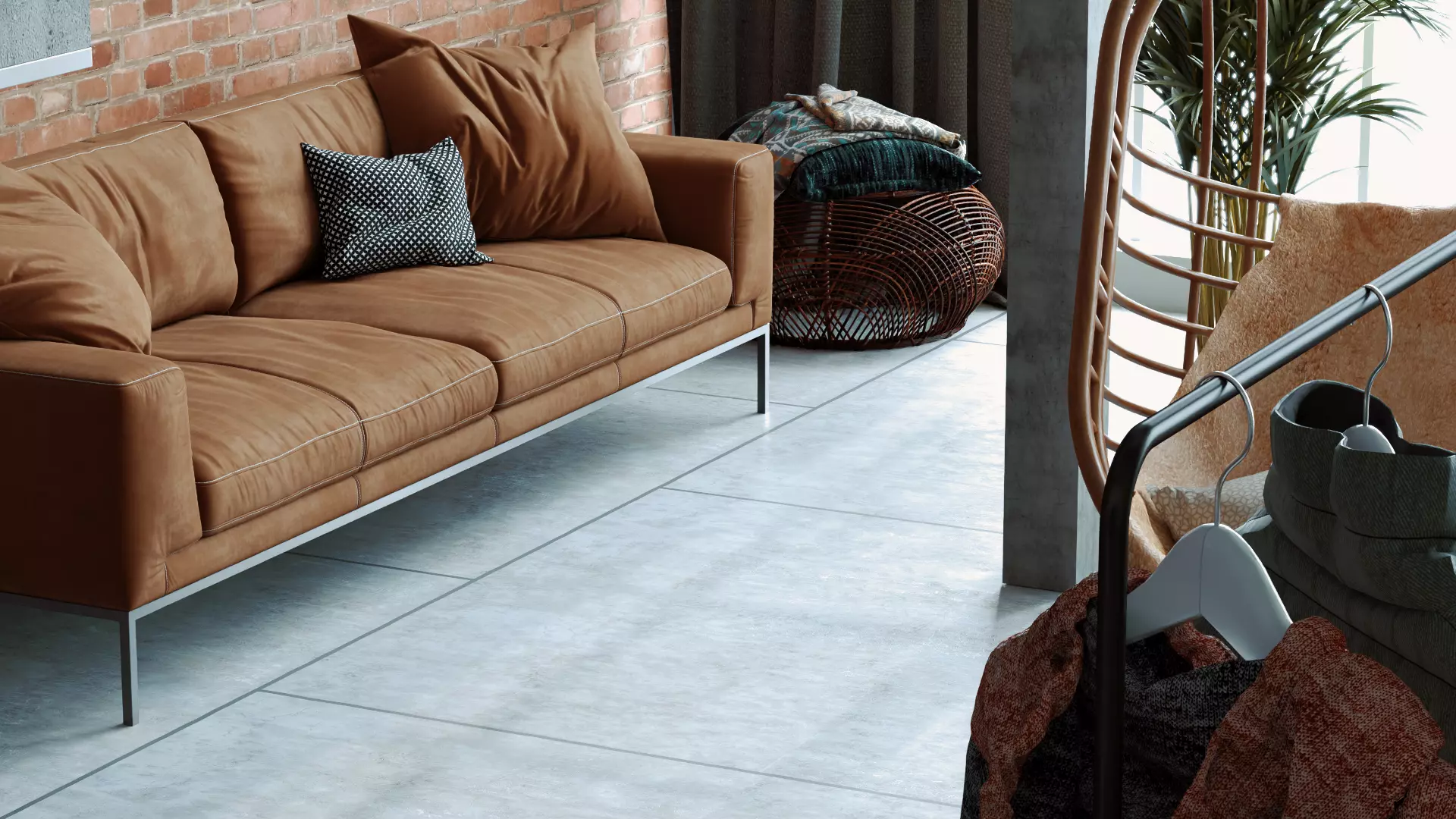 Office interior design 3D model Low-poly 3D model_8