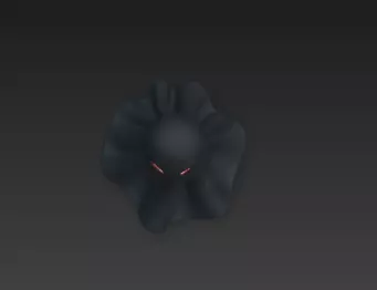 Realistic 3D Model of Gray Ghost Spooky Halloween Spirit 3D print model_11