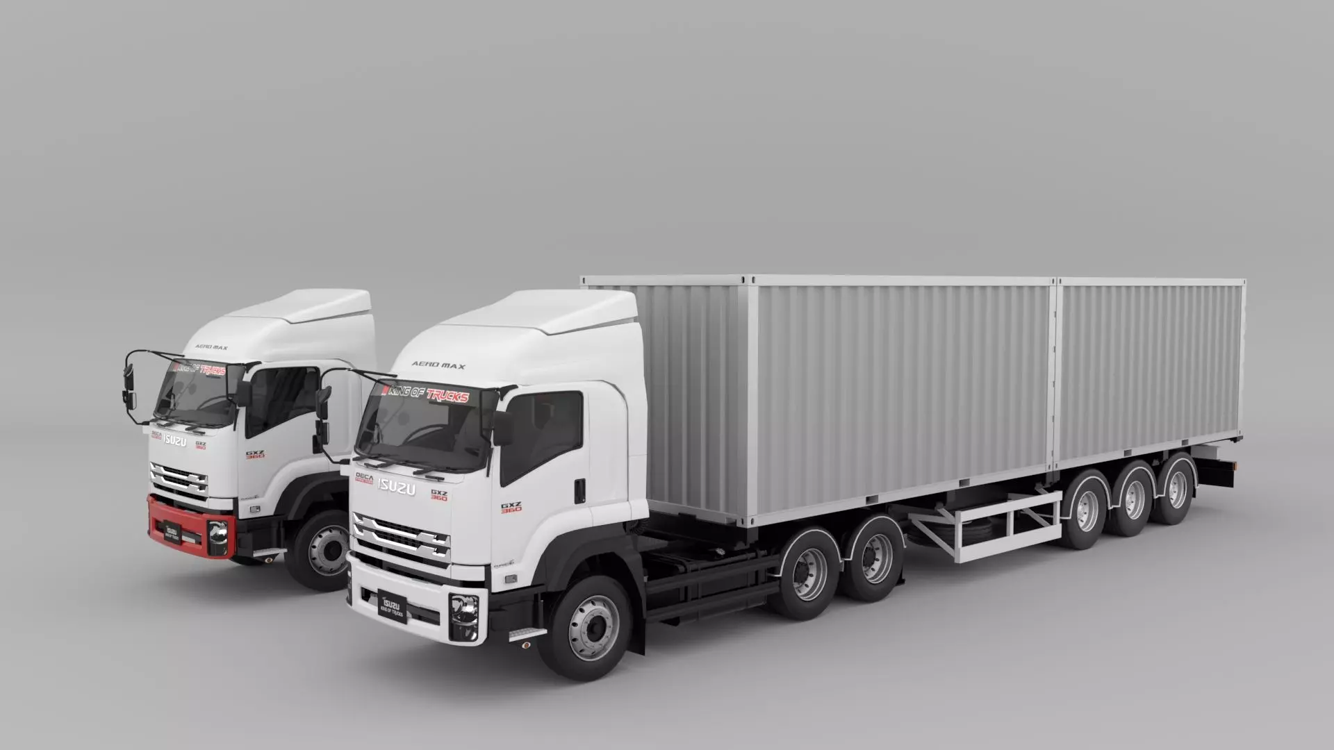 ISUZU All series Set 01 Low-poly 3D model_2