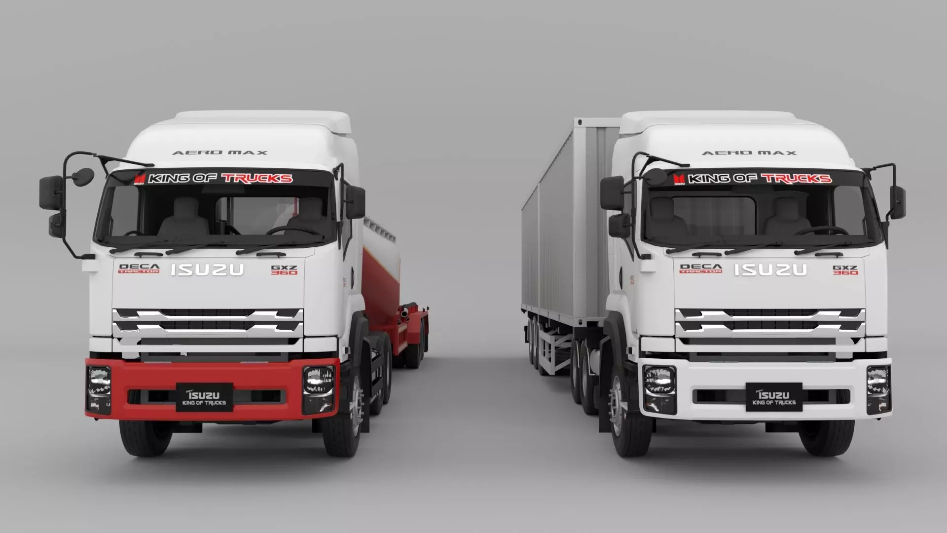 ISUZU All series Set 01 Low-poly 3D model_8