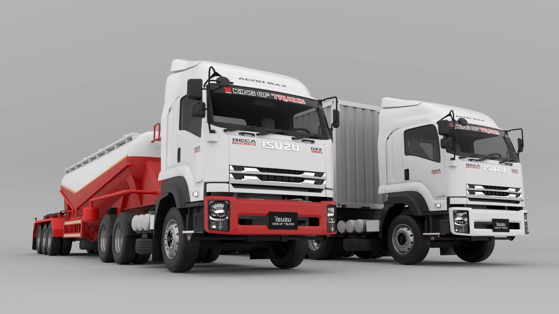 ISUZU All series Set 01 Low-poly 3D model_7