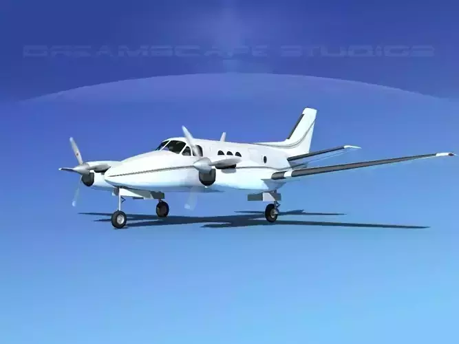Beechcraft King Air C100 V14 3D model