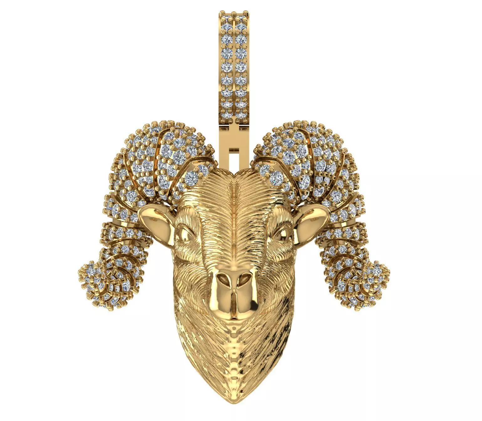 Goat Pendant  3D print model 3D print model_0