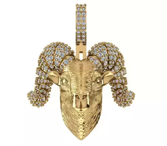 Goat Pendant  3D print model