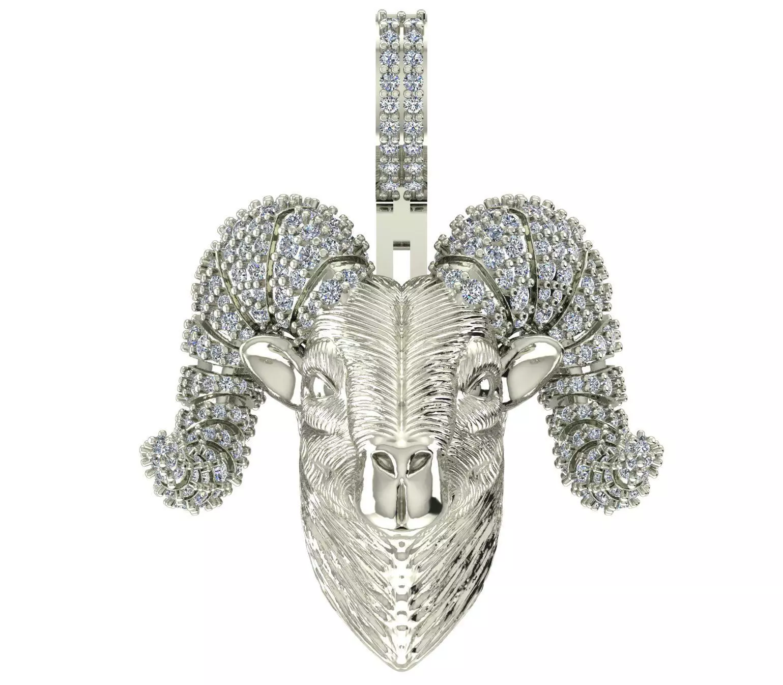 Goat Pendant  3D print model 3D print model_3