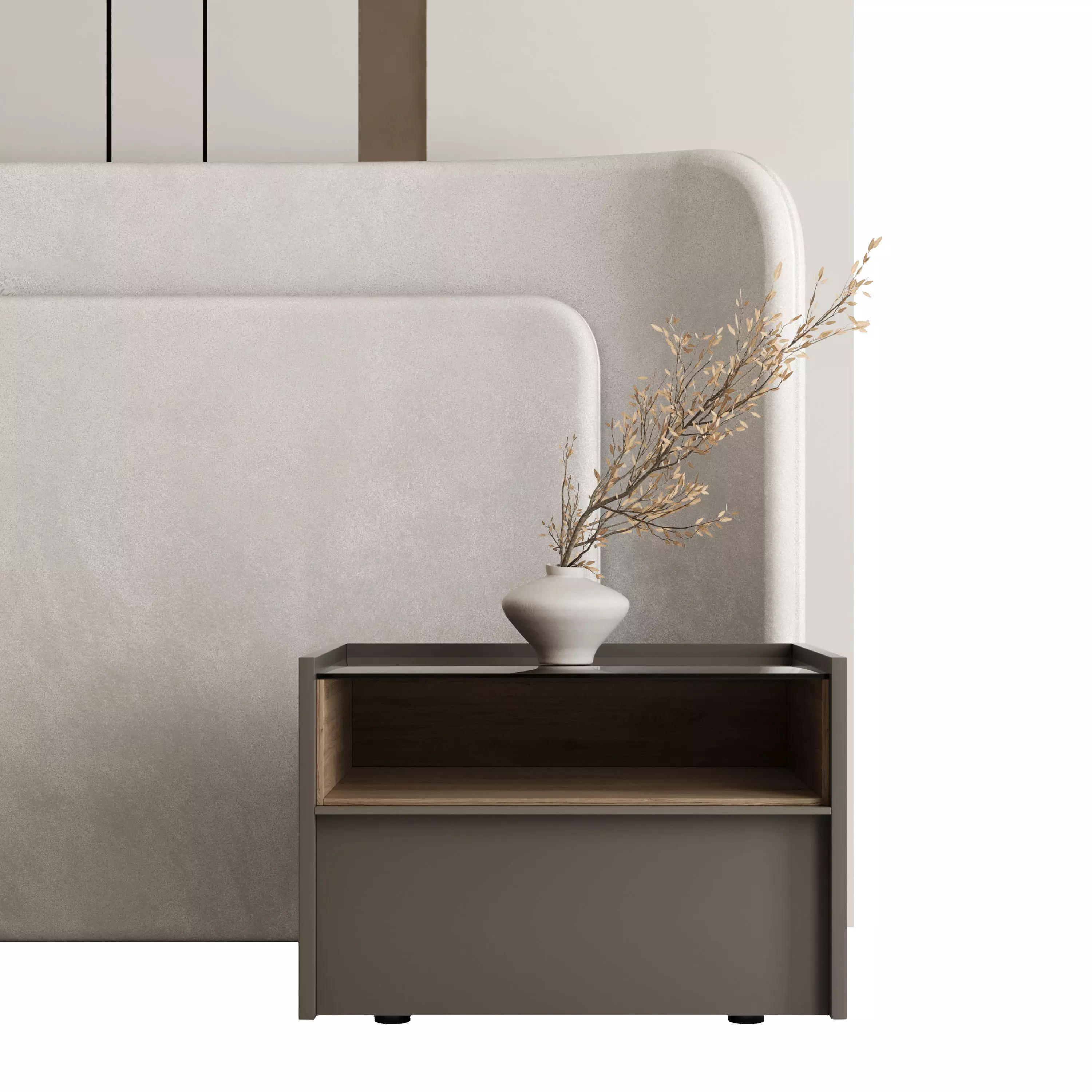 Headboard Wall Panel Composition 23 3D model_3