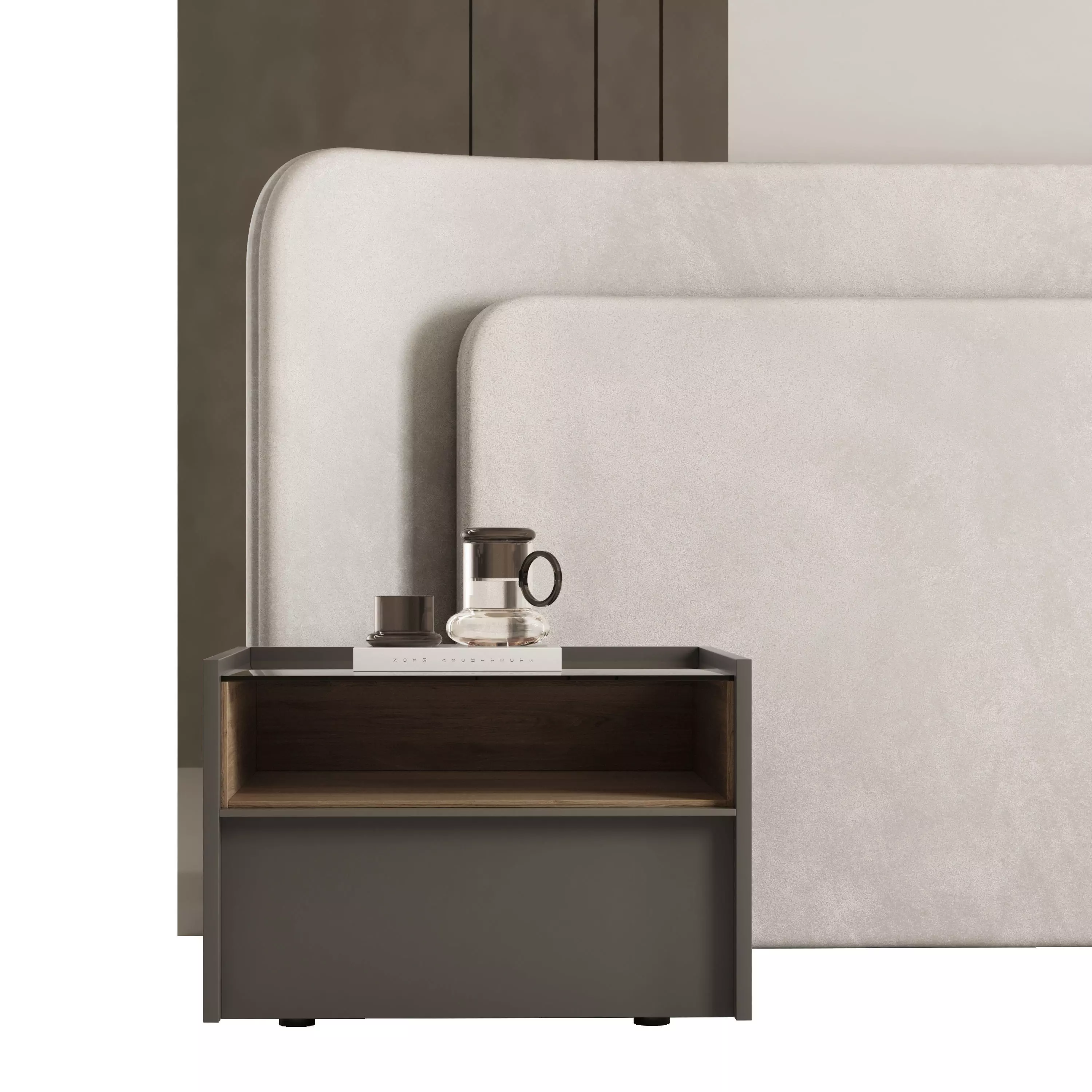 Headboard Wall Panel Composition 23 3D model_2