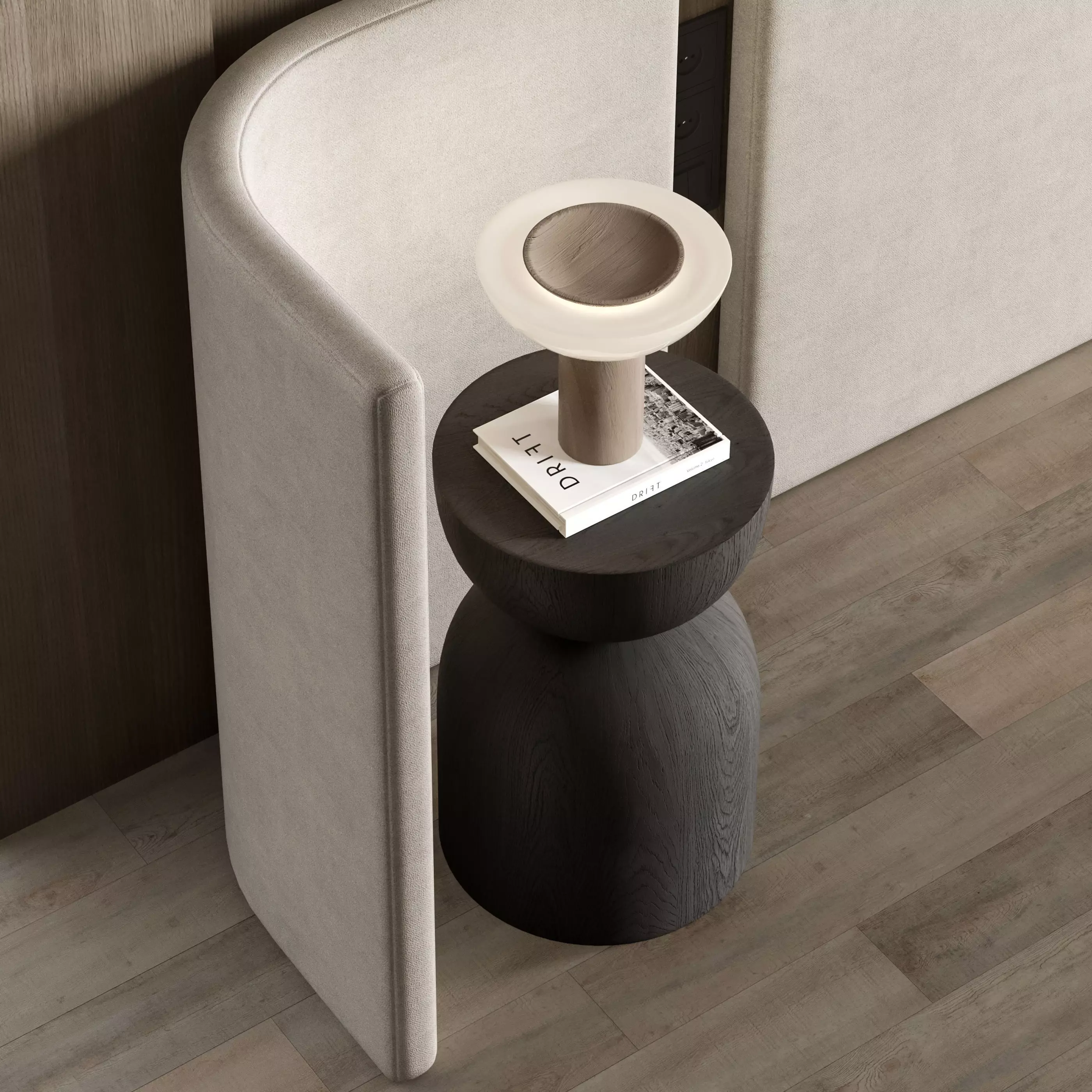 Headboard Wall Panel Composition 24 3D model_5