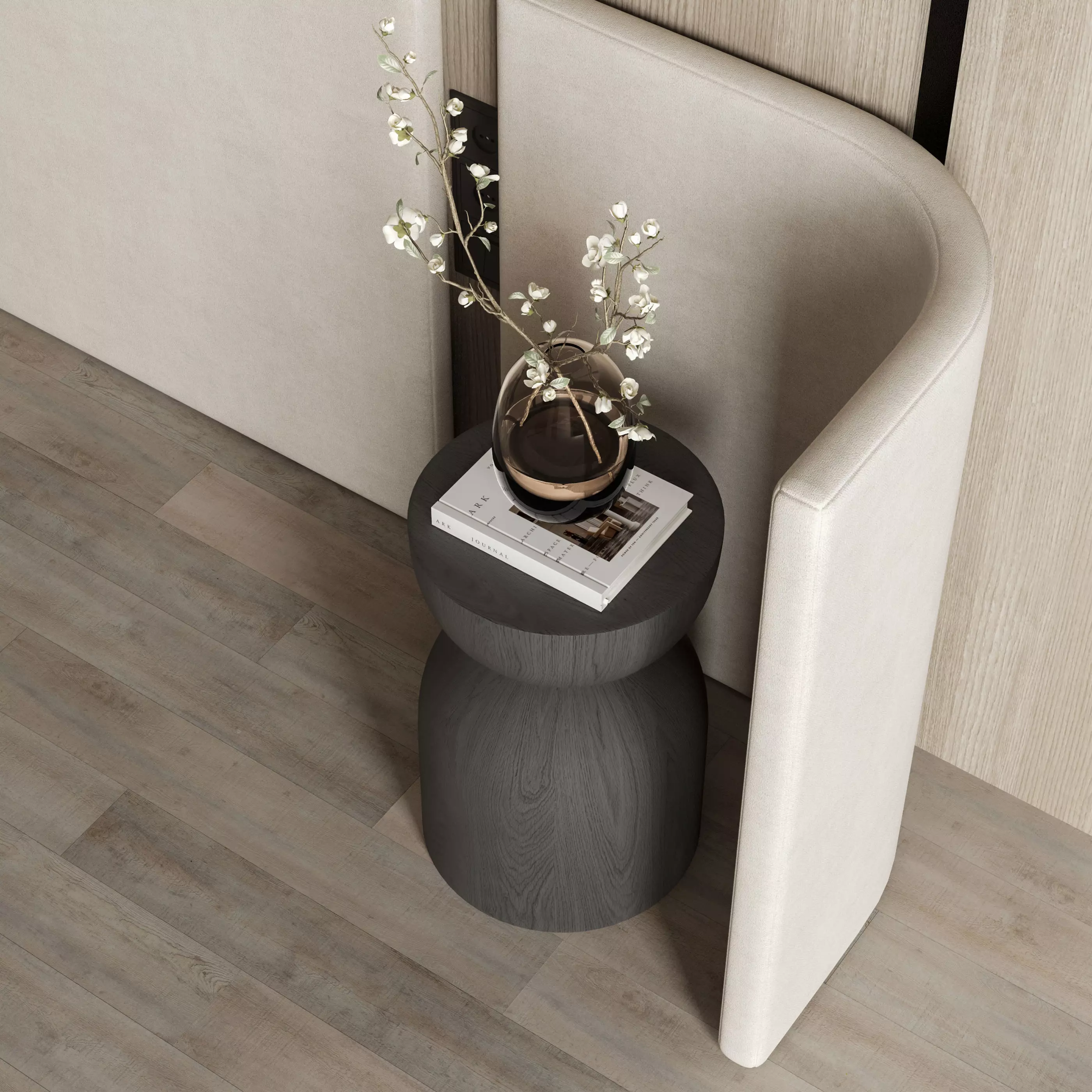 Headboard Wall Panel Composition 24 3D model_4