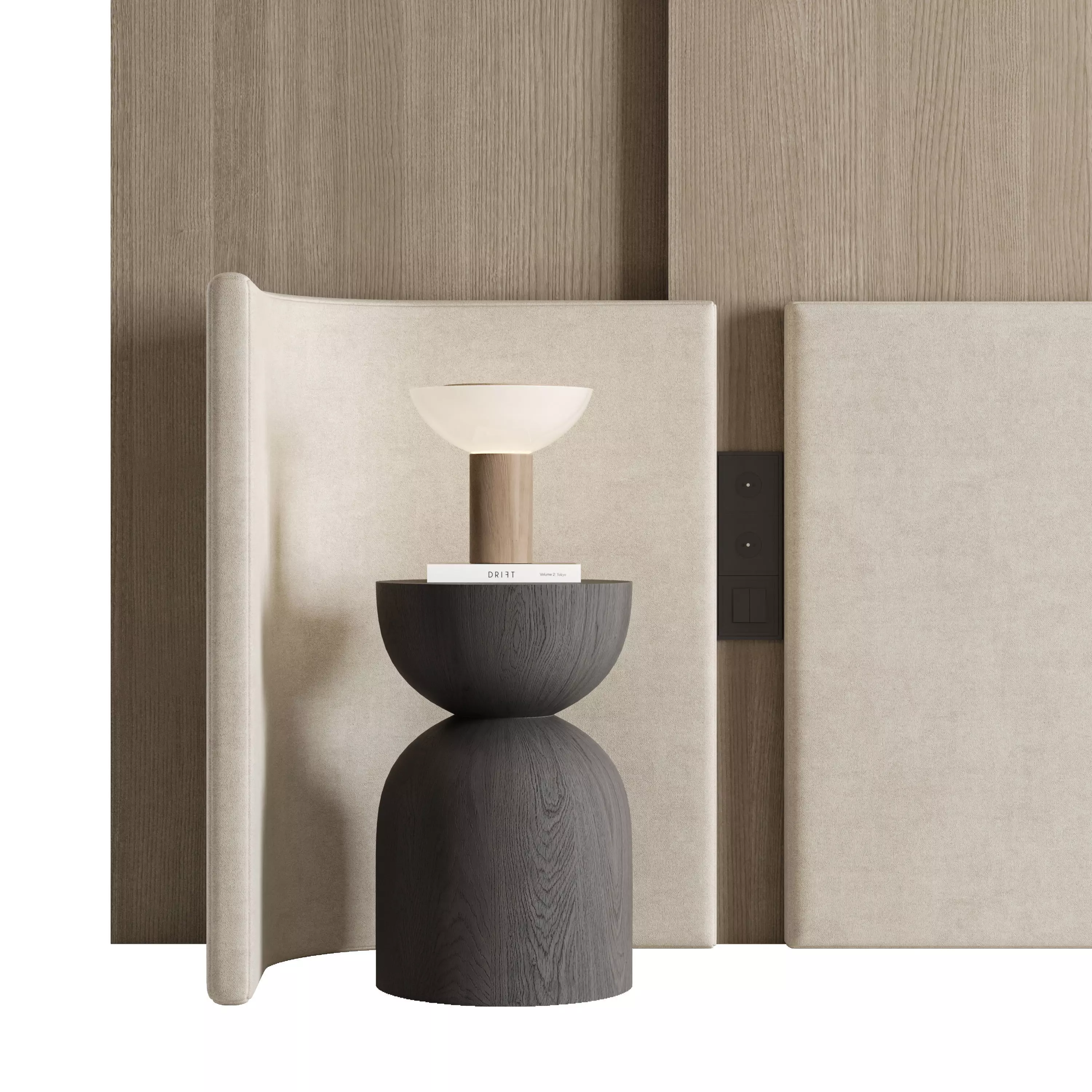 Headboard Wall Panel Composition 24 3D model_3