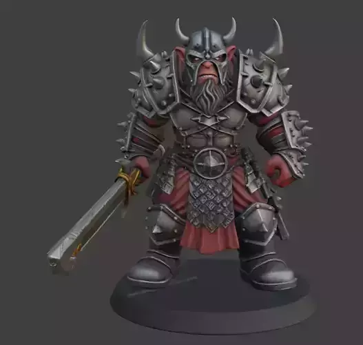 Orc Berserker Warrior 3D Model