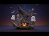 Stylized Halloween Graveyard Scene 3D print model_1
