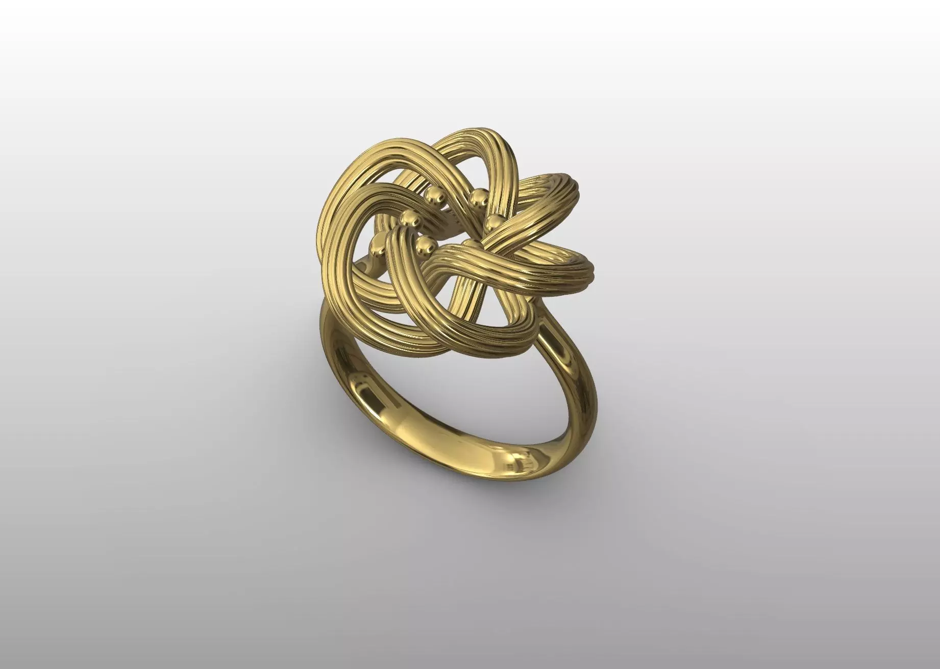 Interwoven Knot Ring 3D print model