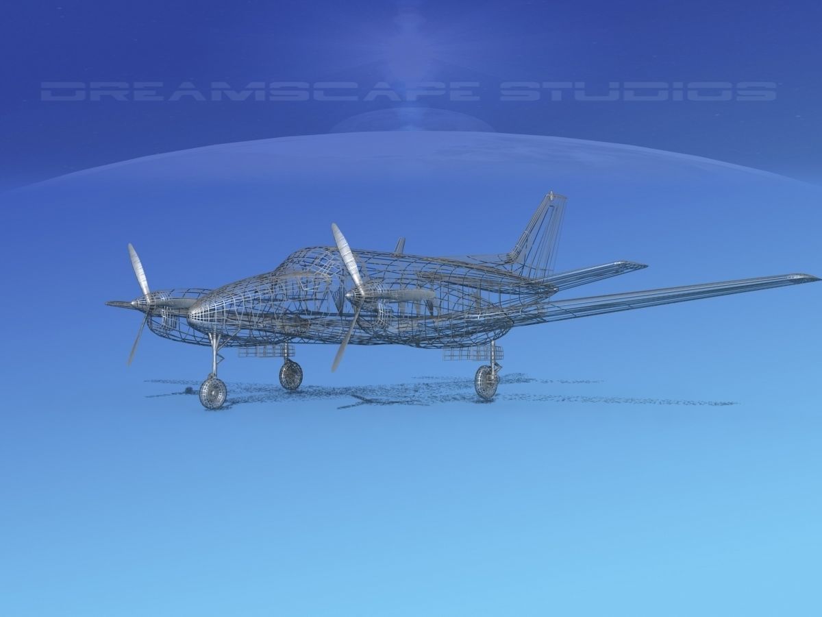 Beechcraft King Air C100 V15 3D model_15