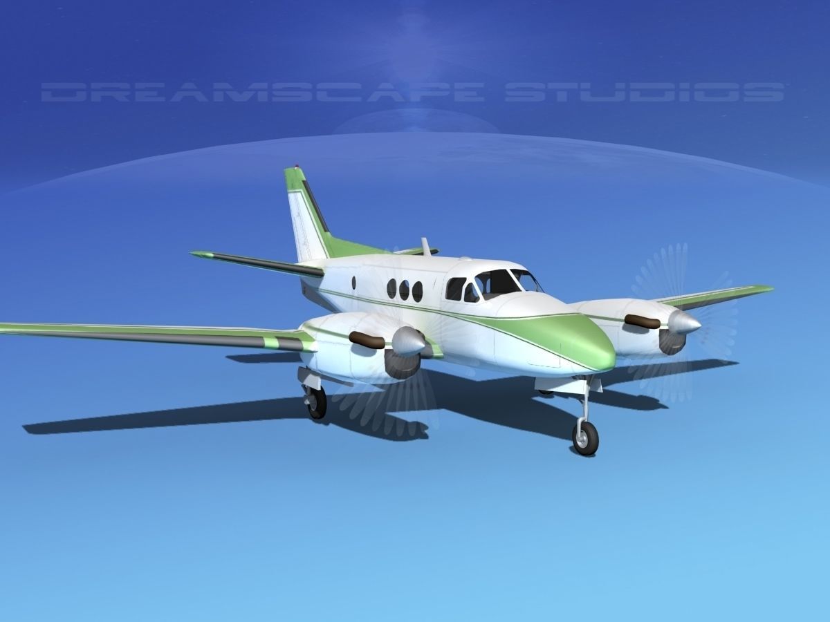 Beechcraft King Air C100 V15 3D model_2