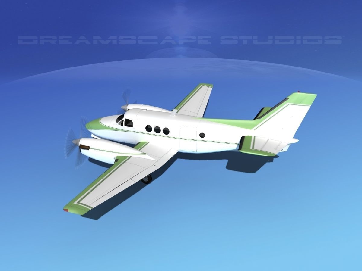 Beechcraft King Air C100 V15 3D model_8