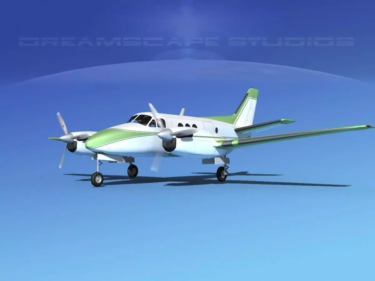 Beechcraft King Air C100 V15 3D model_0