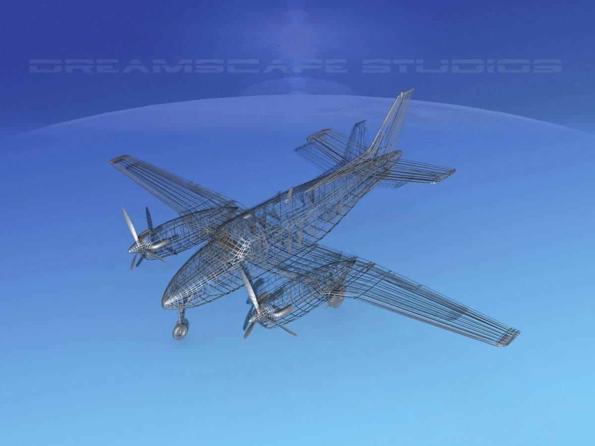 Beechcraft King Air C100 V15 3D model_12