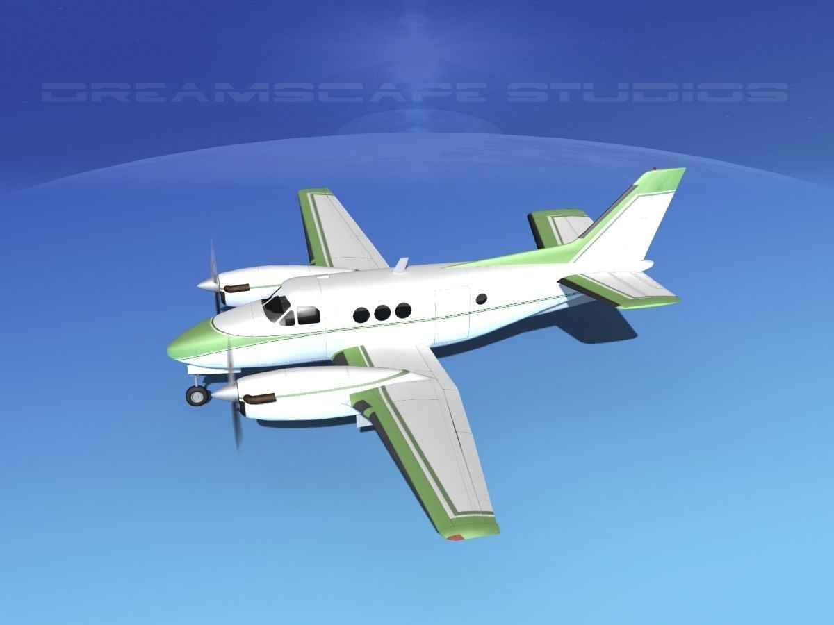 Beechcraft King Air C100 V15 3D model_9