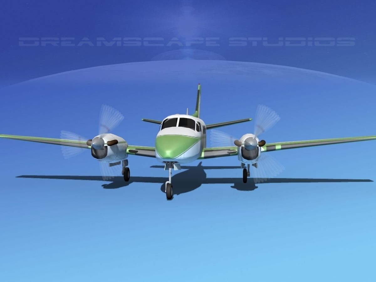 Beechcraft King Air C100 V15 3D model_1