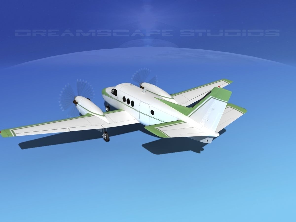 Beechcraft King Air C100 V15 3D model_7