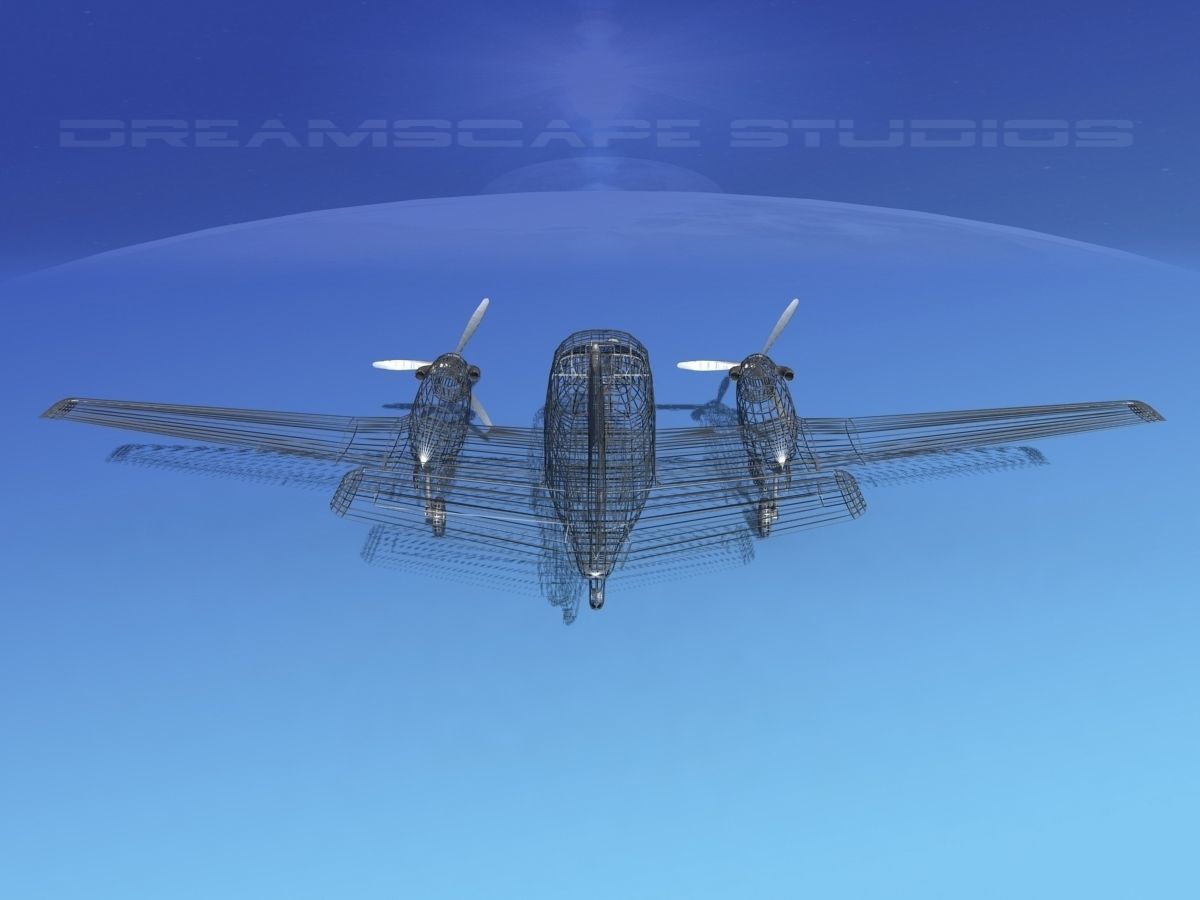 Beechcraft King Air C100 V15 3D model_13