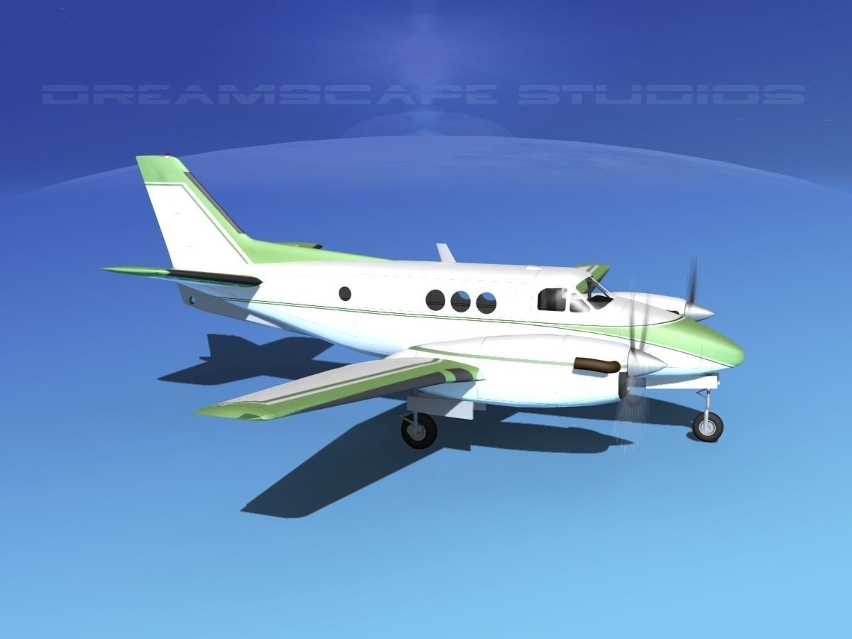 Beechcraft King Air C100 V15 3D model_3