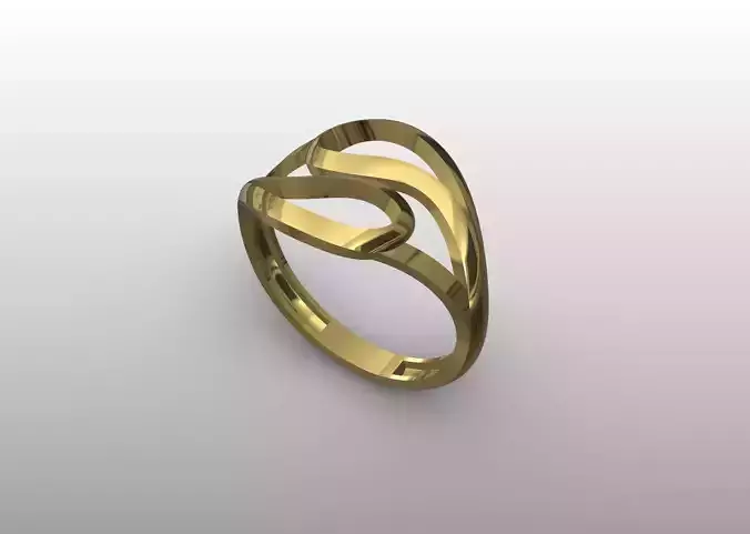 Modern Wave Ring