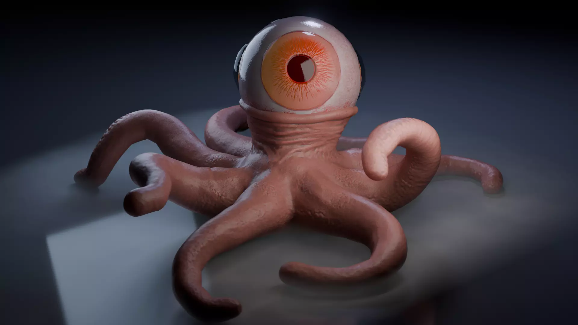 T-Ocellus Alien Earth Low-poly 3D model_0