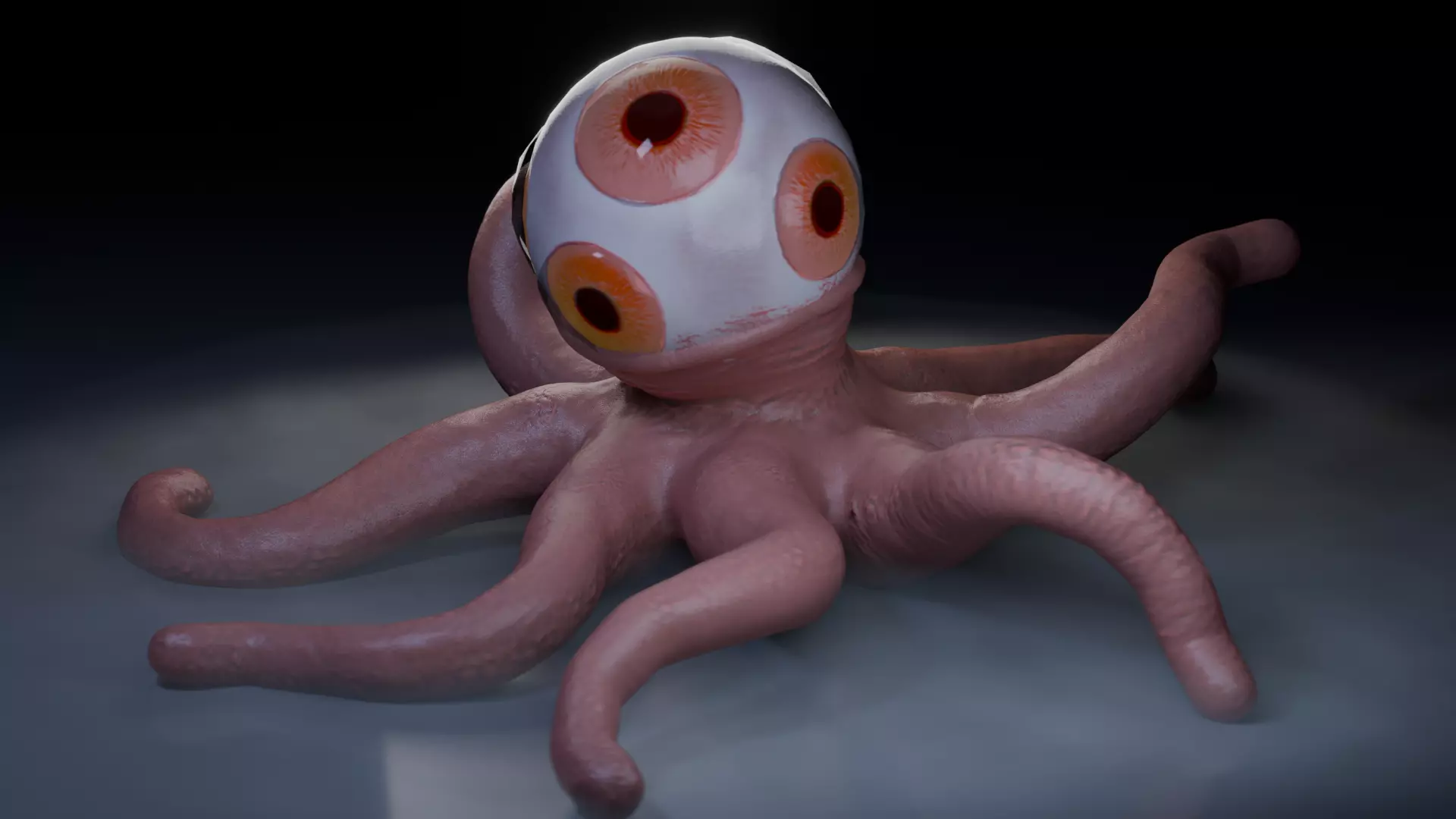 T-Ocellus Alien Earth Low-poly 3D model_5